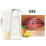 [Long-lasting Moisturizing Lip Oil Gloss] Beauty Natural Long-lasting Moisturizing Mirror Lip Oil Fruit Flavor Pouty Lip Moisturizing Water Gloss Lipstick
