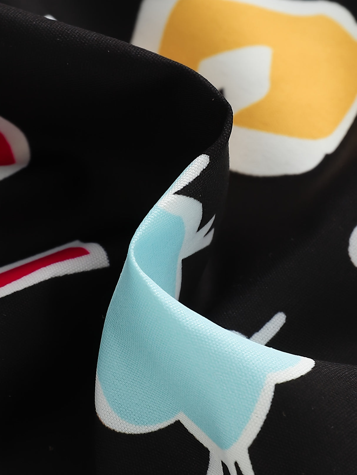 Cartoon Colorful Letter Print Boys Creative Shirt & Hat (Without T-shirt), Casual Short Sleeve Lapel Shirt Tops, Boys Clothes For Summer Outdoor