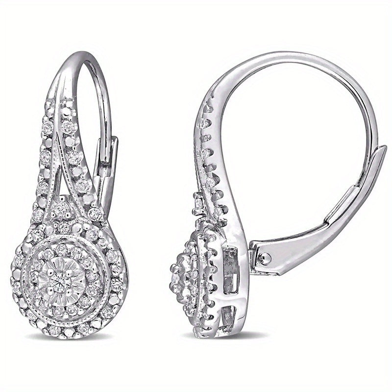 [Luxury Heart Earrings] Elegant Luxury Eight Heart Earrings - Cubic Zirconia Dangle Earrings for Daily & Party Wear