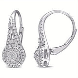 [Luxury Heart Earrings] Elegant Luxury Eight Heart Earrings - Cubic Zirconia Dangle Earrings for Daily & Party Wear