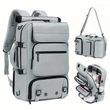 1pc Large Capacity Waterproof Laptop Backpack For Travel And College, Men's And Women's Travel Backpack With Shoe Bag, Multifunctional Lightweight Outdoor Hiking And Camping Backpack, Holiday Travel Party Gift, School Bag, Ea
