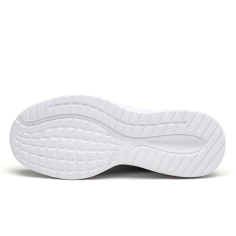 Breathable and Durable Men's Running Shoes with Shock Absorption and Lace-Up Design for Outdoor Activities