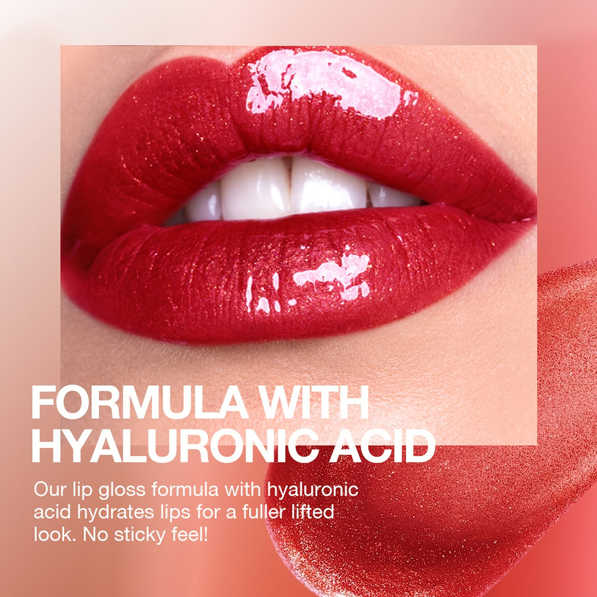 Eight Colors Hyaluronic Acid Moisturizing Lip Glaze Glitter Gloss - Non-Stick, Hydrating, Natural Nude Makeup - Perfect Valentine's Day Gifts, Music Festival Essentials, Long-Lasting, Cruelty-Free, Paraben-Free