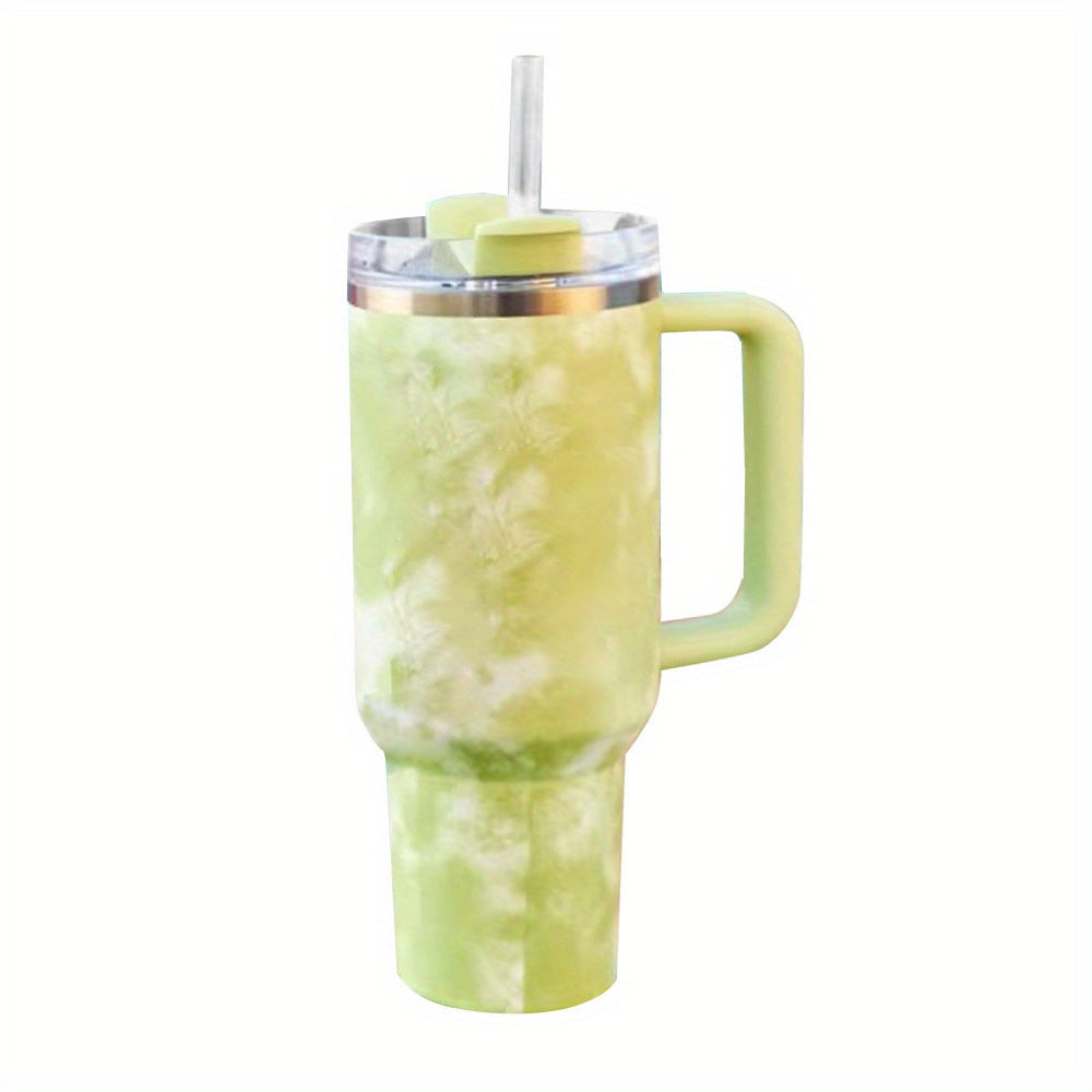 Vacuum Insulated 40 oz Stainless Steel Tumbler with Handle - BPA-Free, Shatterproof Travel Mug for Hot/Cold Drinks, Perfect Outdoor Gift
