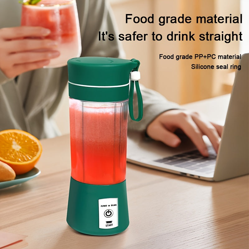 1pc Wireless Portable USB Blender, 6 Blades, Suitable For Fruit Smoothies, Home Automatic Juice Cup For Baby And Mommy