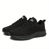 Breathable and Durable Men's Running Shoes with Shock Absorption and Lace-Up Design for Outdoor Activities