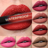 1pc, Non-Sticky Lasting Lip Glaze, Matte Lip Mud, High Pigment Liquid Lipsticks Lip Gloss, Ideal Mardi Gras Festival Party Makeup, With Black Green Blue White Glossy Pink Highlighter Rose Brown Purple Tones