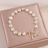 2 Exquisite Handmade Freshwater Pearl Link Bracelets - Elegant Wedding Anniversary and Mother's Day Gifts - Hypoallergenic, Nickel-Free, and Durable Jewelry for Women