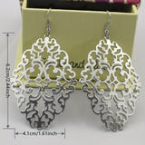 Chic Boho Dangle Earrings - Large Drop Design for Elegant Occasions - Simple yet Stylish Wedding Jewelry Ideal for Brides & Fashionistas - For Women