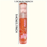 6 Color Lip Glaze, Cute Little Bear, Mirror Gloss, Jelly Lips With Sparkling Light Dew Water, Long-lasting Stain Resistant Transparent Film Forming Lip Gloss, Full Lip Color Valentine's Day Gifts