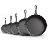[Cast Iron Skillet] 3pcs/4pcs/5pcs Cast Iron Skillet Set | 6 Inch/8 Inch/10 Inch Cast Iron Frying Pan, Household Pan, Kitchen Accessories, Home Cook, Cast Iron Pan Without Coating Set