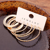 14K Plated Classic Hoop Earrings Set - Timeless Jewelry for Daily Wear, Party Decoration, and Ornament - Hypoallergenic, Nickel-Free, and Durable