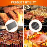 Heavy-Duty Cast Iron Burger Press Kit 7.08" Round & 8.3"X4.3"Rectangle Smash Presses with Wooden Handle-Perfect for Griddle, Grill, and Sandwich Cooking