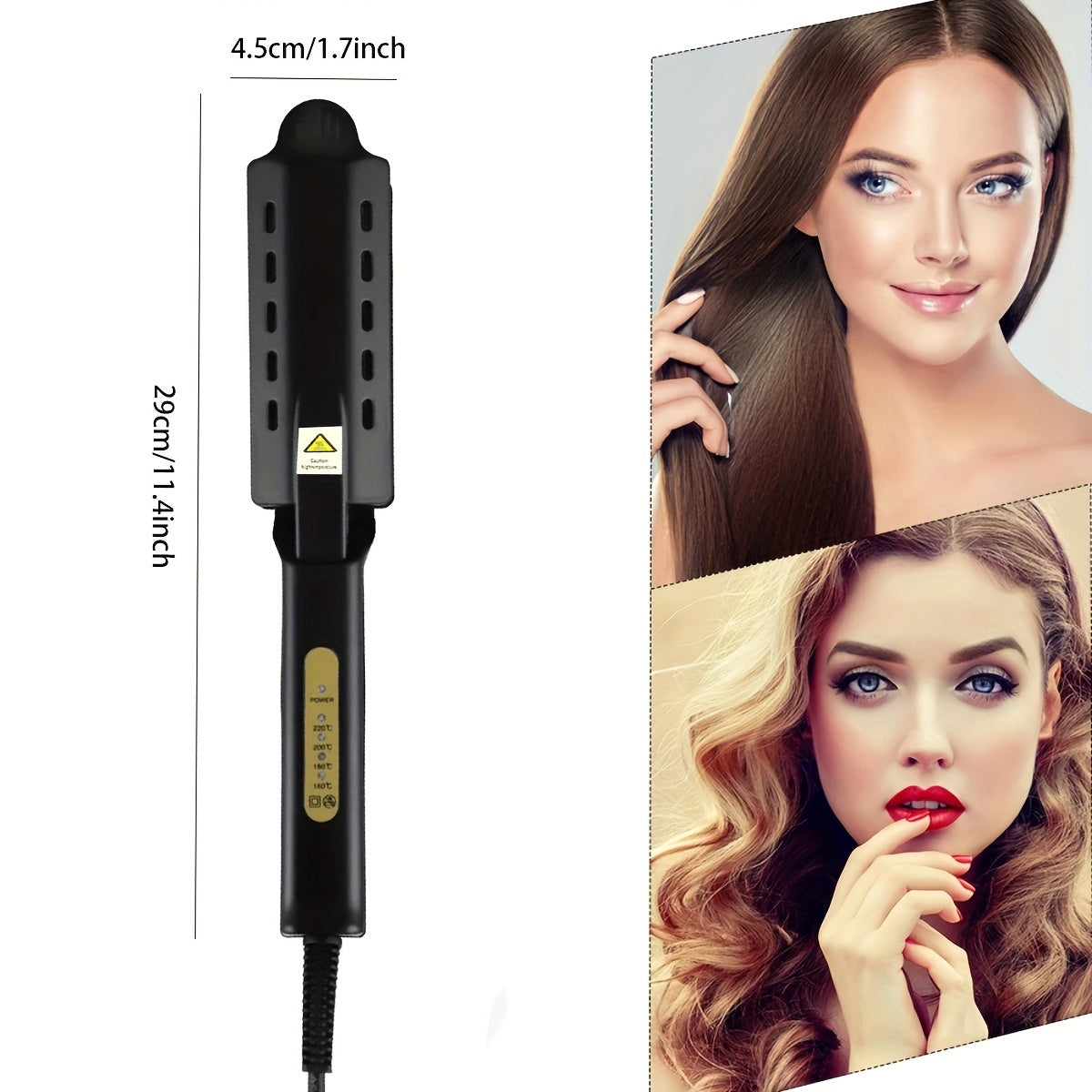 Professional Hair Straightener, Four-gear Temperature Adjustment, Flat Iron Curling Iron Hair Curler, Gifts For Women, Mother's Day Gift