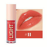 12 Colors Pearlescent Moisturizing Lip Gloss - Lustrous Mirror Nude Lip Stain with Natural Lip Oil for Valentine's Day Gifts