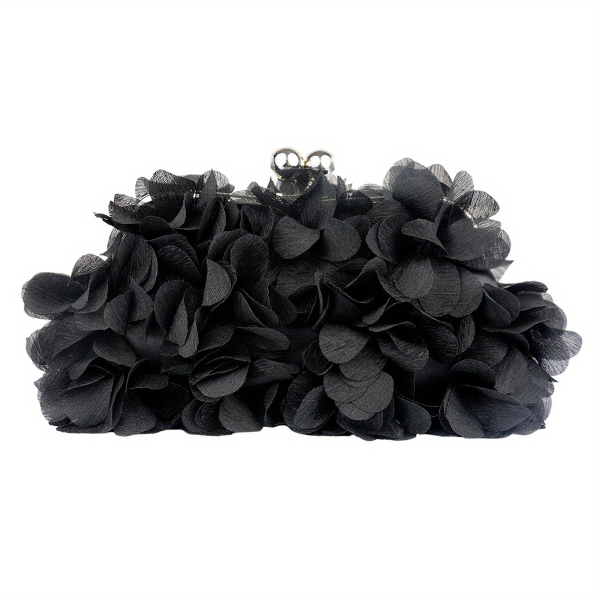 Luxury Floral Embroidered Clutch Handbag - Stylish Evening Purse for Weddings, Banquets & Proms - Compact, Magnetic Closure, Perfect Glam Accessory for Brides & Fashionistas