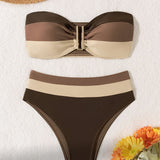New Fashionable And Sexy Bikini Hot Spring Swimsuit For Women, European And American Beach Split Two-piece Swimsuit For Women