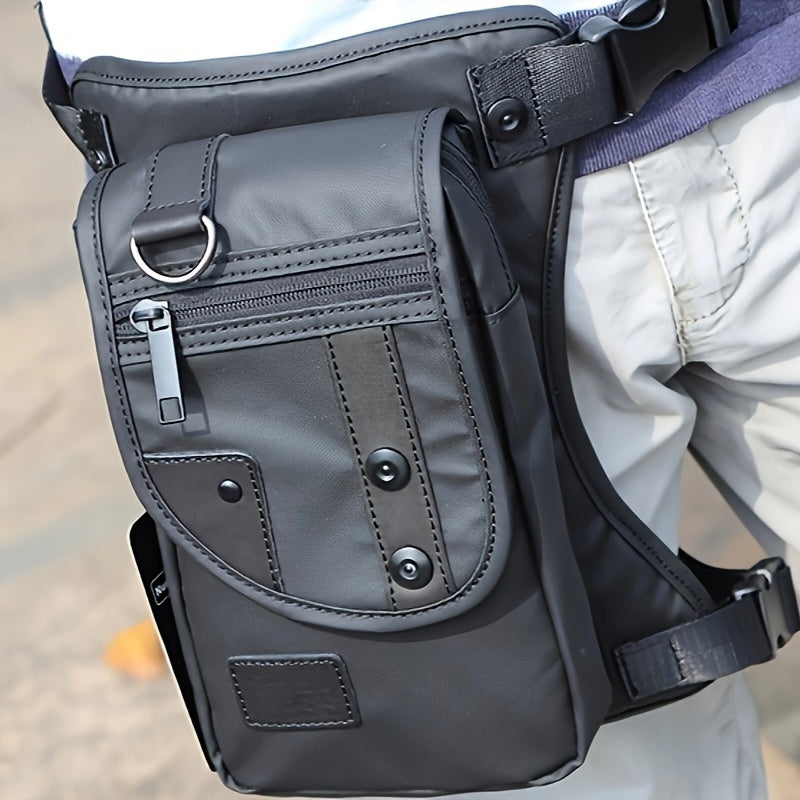 Fashion Waist Pack with Multiple Pockets, Solid Color Non-Waterproof Polyamide Belt Bag with Adjustable Strap, Zippered Hip Bum Bag for Business Casual, Travel, Hiking - Valentine's Day to Mother's Day Gift
