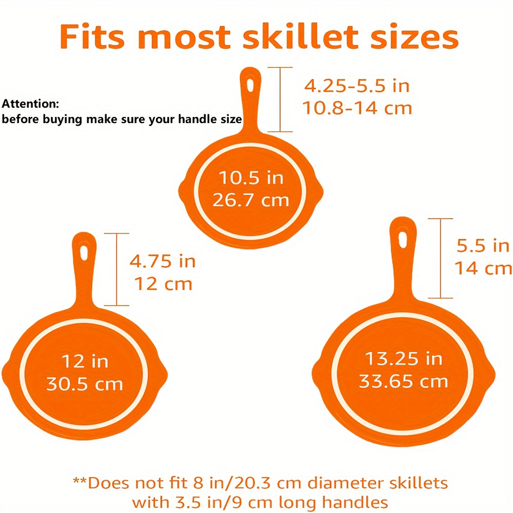 1pc Heat Resistant Silicone Handle Holder - For Cast Iron Skillets & Metal Cookware - Kitchen Supplies - Protect Your Hands From Burns - Perfect Gift for Home Cooks & Bakers