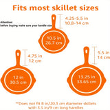 1pc Heat Resistant Silicone Handle Holder - For Cast Iron Skillets & Metal Cookware - Kitchen Supplies - Protect Your Hands From Burns - Perfect Gift for Home Cooks & Bakers