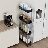 1pc 3/4 Layers Rolling Storage Cart - Spacious and Adjustable Storage Capacity, Versatile and Convenient, Easy-to-Move and Portable, Compact and Space-Saving Design - Ideal for Organizing Bathroom Essentials, Perfect for Stor