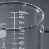 1pc, Large Heat-Resistant Borosilicate Glass Coffee Mug with Measurement Marks - Perfect for Summer Drinks, Teacher Appreciation Gifts, and Everyday Use - 15.22oz Capacity, Durable, and Dishwasher Safe