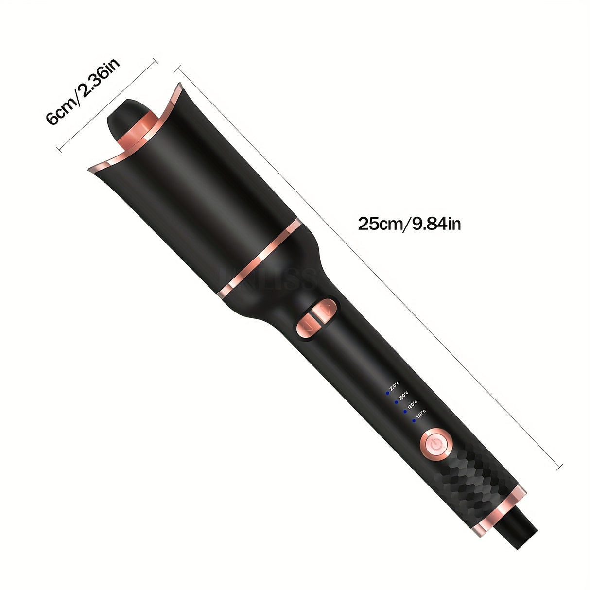 Ceramic Auto Hair Curler | Fast-Heating Rotating Wand | Efficient Styling Tool | Ideal Unisex Gift | US Plug