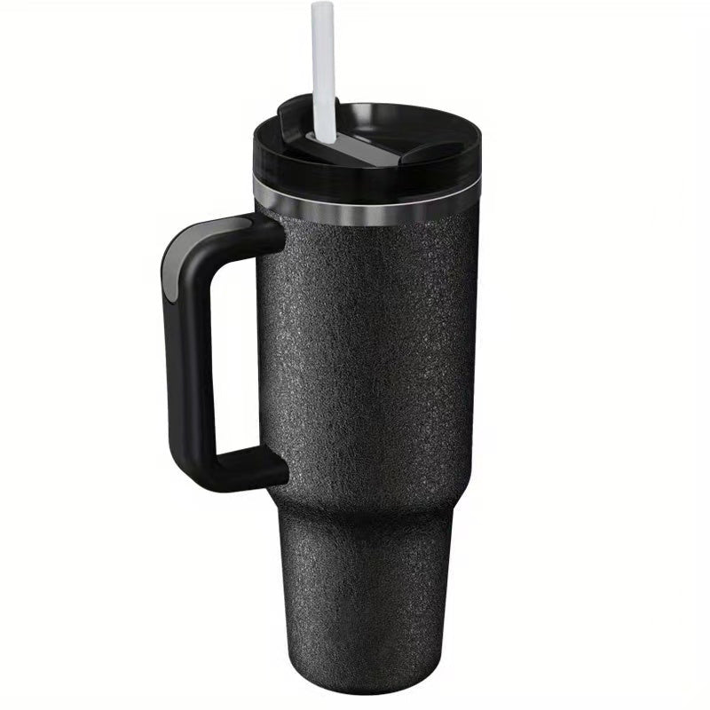 Vacuum Insulated 40 oz Stainless Steel Tumbler with Handle - BPA-Free, Shatterproof Travel Mug for Hot/Cold Drinks, Perfect Outdoor Gift
