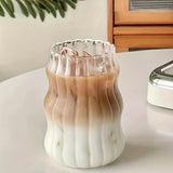 1pc, Medieval Style Drinking Glass, High Borosilicate Glass Water Cup, 16.91oz Iced Coffee Cup, For Beer, Juice, Milk, Birthday Gifts, Drinkware