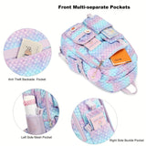 Girls Backpack, 15.6 Inch Laptop School Bag Large Primary Elementary Middle College Bookbags Kids Backpacks for Teens Girls Women Students Anti Theft Travel Daypack