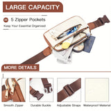 [Synthetic Leather Fanny Pack] 1pc Synthetic Leather Women's Casual Fanny Pack - Adjustable Strap Crossbody Belt Bag with Zipper Closure and Lining, Solid Color Waist Bag