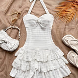 A Stylish And Elegant Summer Dress for Women. Mini Dress Can Be Worn for Holidays, Valentine's Day