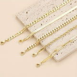 5pcs 14k Golden Plated Bracelets For Women, Cute Tennis Beaded Bracelets Exquisite Stainless Steel Jewelry For Women