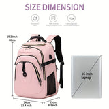 Waterproof Student Backpack, Travel Laptop Backpack, Business Durable Backpack for 17 inch Laptop, Duffel Bag, School Bag (Unisex)