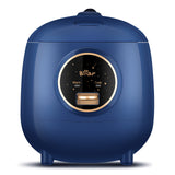 Bear Mini Rice Cooker 2 Cups Uncooked, 40.58oz Portable Non-Stick Small Travel Rice Cooker, BPA Free, One Button To Cook And Keep Warm Function, Blue