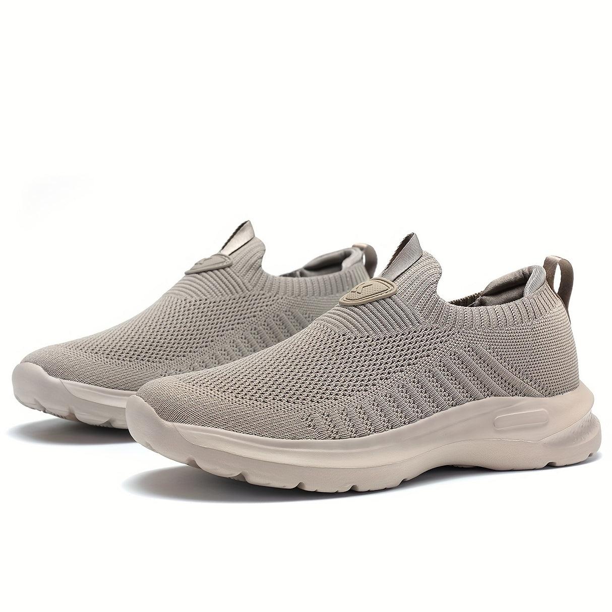 Men's Stylish Slip On Comfy Running Shoes: Breathable & Durable Non-Slip Shock Absorption Sneakers For Jogging, Walking & Hiking!