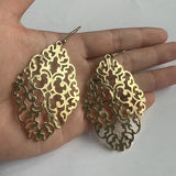Chic Boho Dangle Earrings - Large Drop Design for Elegant Occasions - Simple yet Stylish Wedding Jewelry Ideal for Brides & Fashionistas - For Women