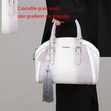 2024 Vintage Pattern Shell Satchel Bag, Elegant Top Handle Satchel Bag For Women, Gift For Mom