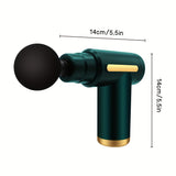 Ultra-long Battery Life, Four Kinds Of Massage Heads Can Be Replaced With Massage Guns MINI Convenient TYPE-C Electric Massager, Six-speed Adjustable Mute Fascia Gun, Multi-function Button Fascia Gun.