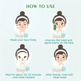 2-Pack/4-Pack Green Tea Mask Stick, Hypoallergenic Unisex Adult Facial Moisturizer, Oil Control, Natural Skin Firming, Suitable for All Skin Types, Clean Effect, Pure Green Tea Ingredients, Ideal Gift for Her