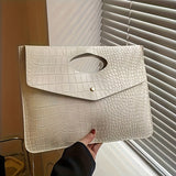Fashion-Forward Crocodile Pattern Envelope Clutch Bag for Women - Chic, Durable & Multi-Functional, Wristlet & Coin Purse, Perfect Everyday Accessory