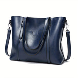 Luxurious Retro Tote Handbag - Women's Large Capacity Multi-Pocket Casual Shoulder Bag with Adjustable Strap, Perfect Mother's Day Gift - Soft, Stylish, and Spacious Purse for Ladies on Sale