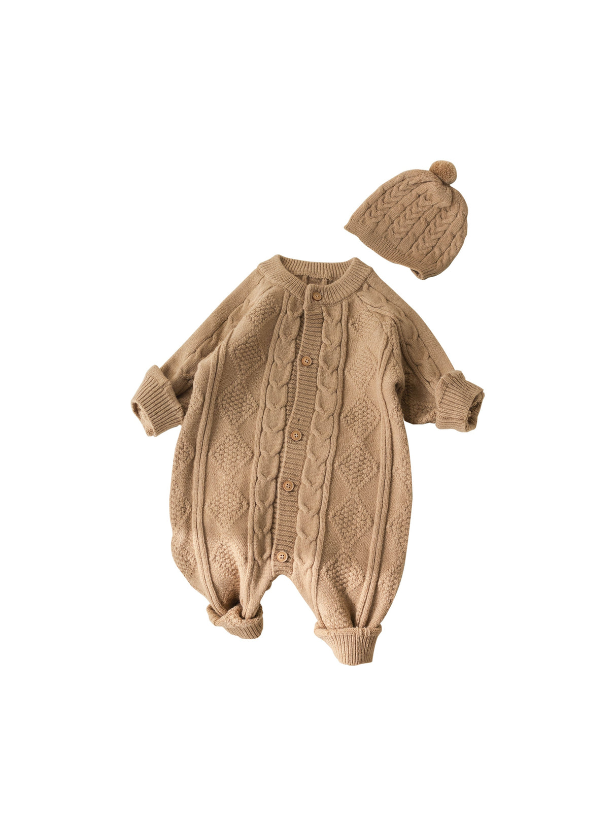 Newborn Baby Girl Boy Outfits Clothes, Warm Knit Sweater Cardigan For Winter, Fall, Spring