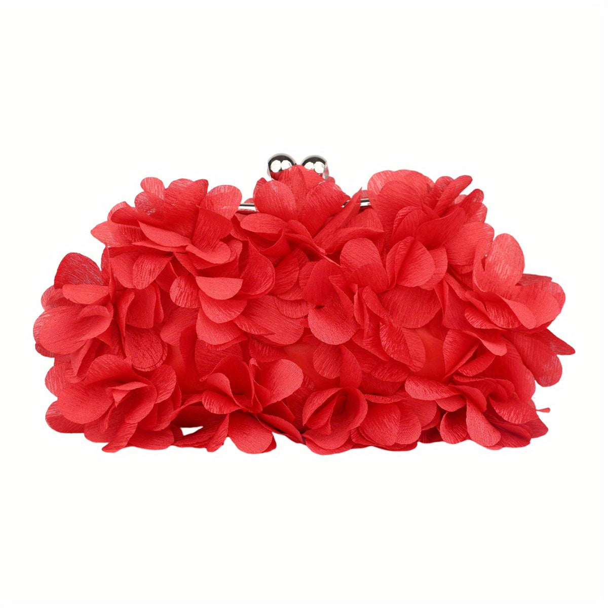 Luxury Floral Embroidered Clutch Handbag - Stylish Evening Purse for Weddings, Banquets & Proms - Compact, Magnetic Closure, Perfect Glam Accessory for Brides & Fashionistas