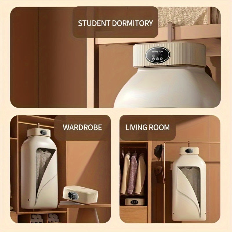 Portable Clothes Dryer, Mini Dryer Machine With Timing Function Equipped - Compact and Convenient Drying Solution for Apartment, Dorm, RV - Quick and Easy to Use Compact Dryer Machine with Dryer Bag for Delicate Garments
