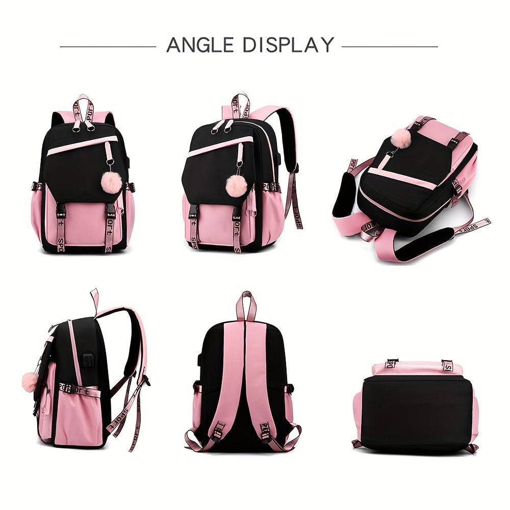 Hello Kitty Kurumi Cute Laptop Backpack Women Travel Hiking Backpack Men Large Cartoon School Bag 18 Inch