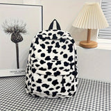 Cow Plush Backpack, Niche Schoolbag, College Student School Bag