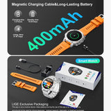 LIGE HD Smart Watch - Stylish Wrist Watches for Women Men with Wireless Call, 1.39" High-Definition Display, Multi-Sports Modes, Information Alerts, Sedentary Reminders, Music Control, Sports Pedometer, and Heart Rate Monitor