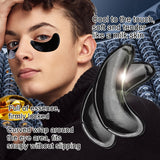 1 Box Black Energy Under Eye Mask, Collagen Eye Patches For Skin Moisturizing, Hydrating Eye Pad To Firm Eye Skin, Eye SPA Patch For Home Daily Use