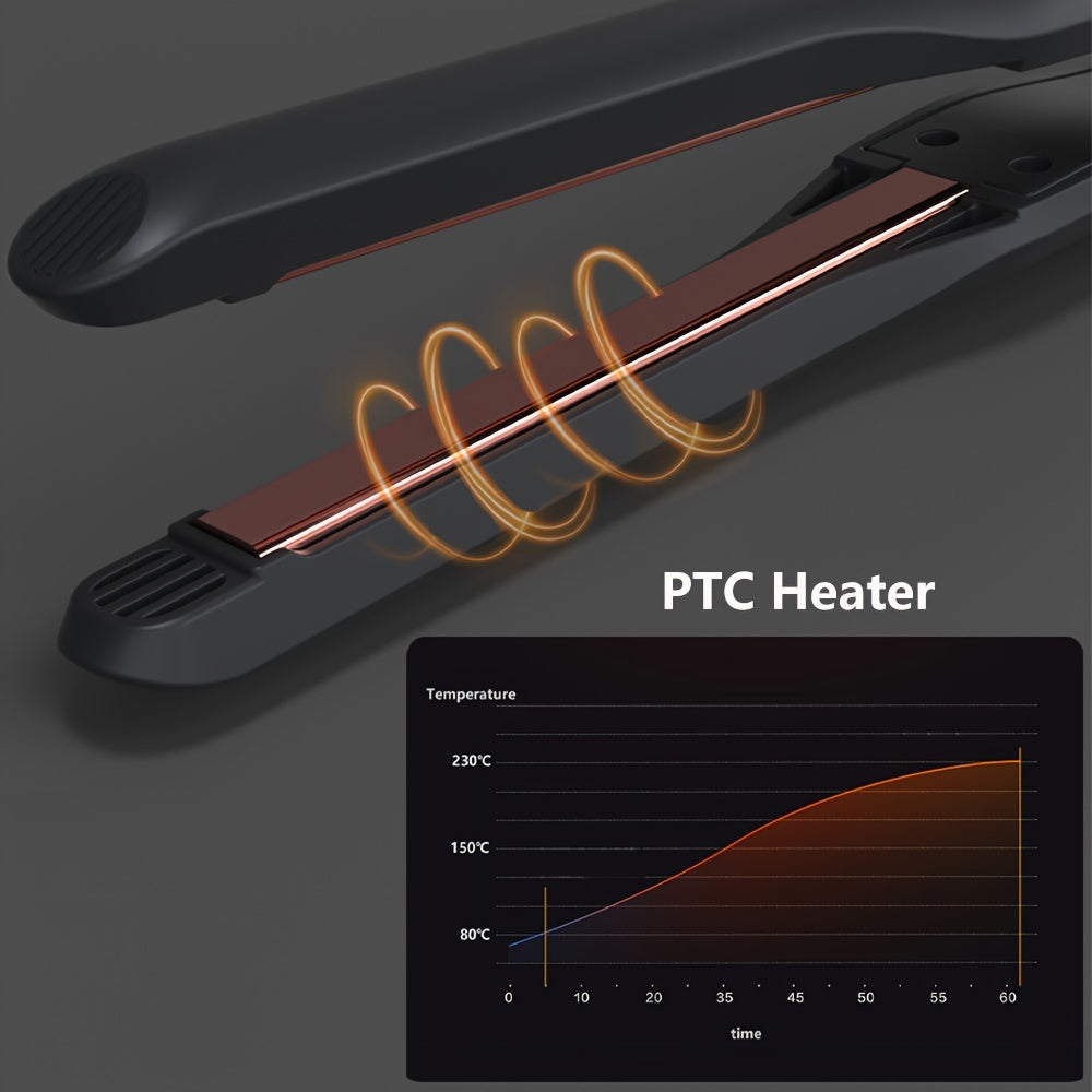 Hair Straightener Professional Ceramic Flat Iron With LED Display, 2 In 1 Hair Straightener & Curling Iron, Suitable For All Hairstyles